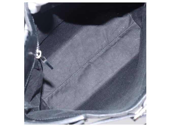 Saco Tote GUCCI GG Canvas Preto Prata 107757 Auth 200686 - vista 18