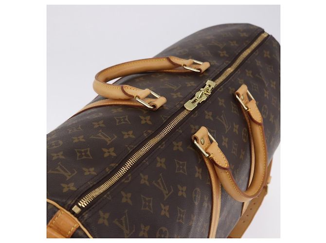 LOUIS VUITTON Monogram Keepall Bandouliere 55 Borsa Boston M41414 LV Auth ka6148 Monogramma - vista 17