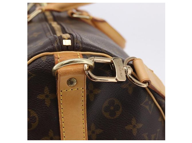 LOUIS VUITTON Monogram Keepall Bandouliere 55 Borsa Boston M41414 LV Auth ka6148 Monogramma - vista 27