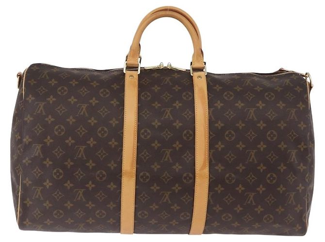 LOUIS VUITTON Monogram Keepall Bandouliere 55 Borsa Boston M41414 LV Auth ka6148 Monogramma - vista 4
