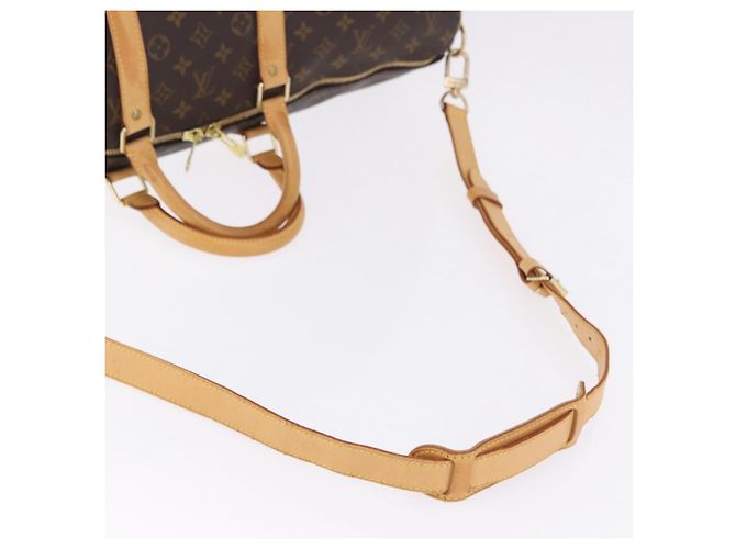 LOUIS VUITTON Monogram Keepall Bandouliere 55 Borsa Boston M41414 LV Auth ka6148 Monogramma - vista 9