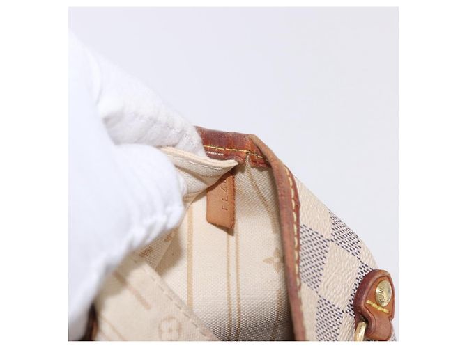 Borsa Tote LOUIS VUITTON Damier Azur Neverfull GM N41360 LV Auth 199621 - vista 12