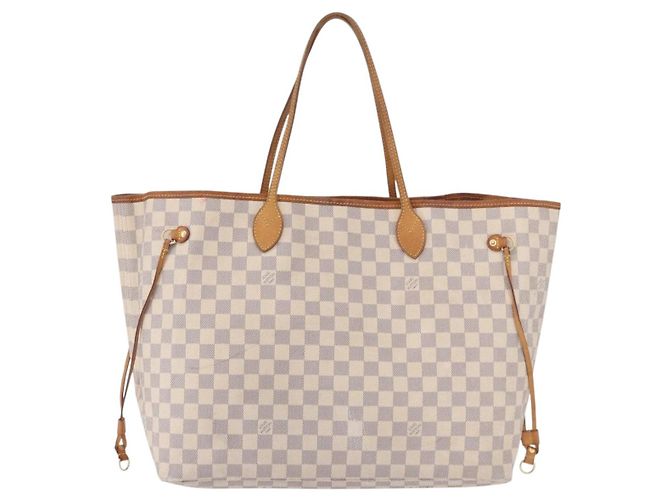 Borsa Tote LOUIS VUITTON Damier Azur Neverfull GM N41360 LV Auth 199621 - vista 13