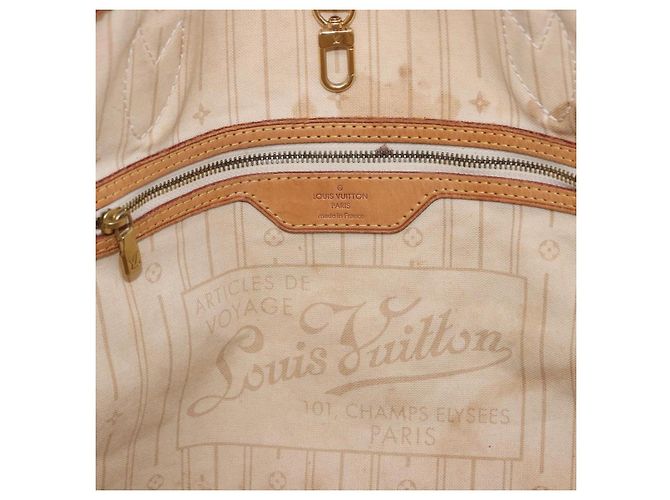Borsa Tote LOUIS VUITTON Damier Azur Neverfull GM N41360 LV Auth 199621 - vista 22