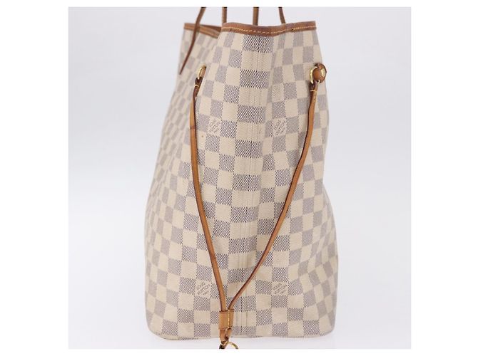 Borsa Tote LOUIS VUITTON Damier Azur Neverfull GM N41360 LV Auth 199621 - vista 4