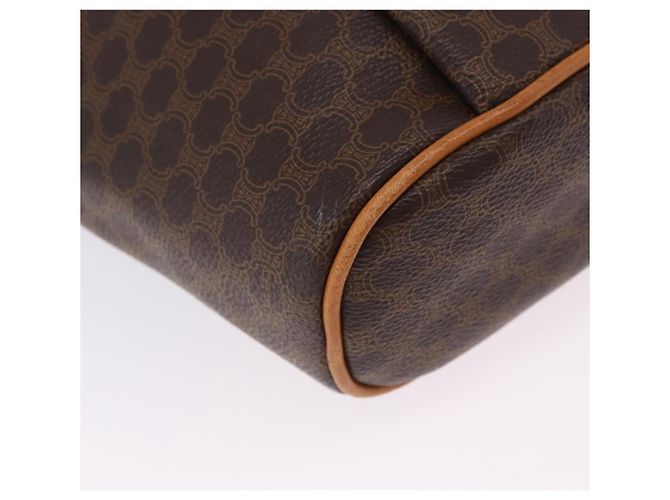 Céline Borsa a tracolla CELINE Macadam PVC Pelle Marrone Tono Oro Auth 202119A - vista 13