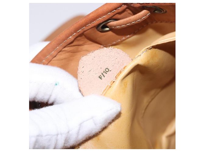 Céline Borsa a tracolla CELINE Macadam PVC Pelle Marrone Tono Oro Auth 202119A - vista 22