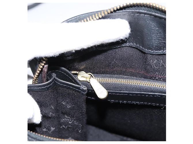 Borsa a mano MCM Vicetos Logogram PVC Leather 2way Nero Oro Auth 202886A D'oro - vista 21