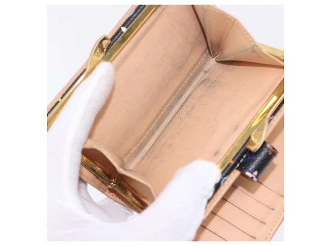 LOUIS VUITTON Monogram Multicolor Portefeuille Viennois Black M92988 Auth 203092 - vista 11