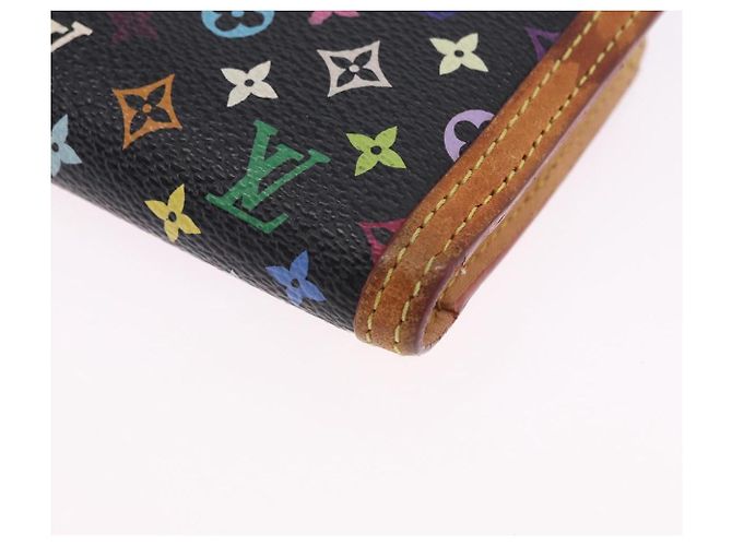 LOUIS VUITTON Monogram Multicolor Portefeuille Viennois Black M92988 Auth 203092 - vista 14