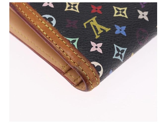 LOUIS VUITTON Monogram Multicolor Portefeuille Viennois Black M92988 Auth 203092 - vista 15