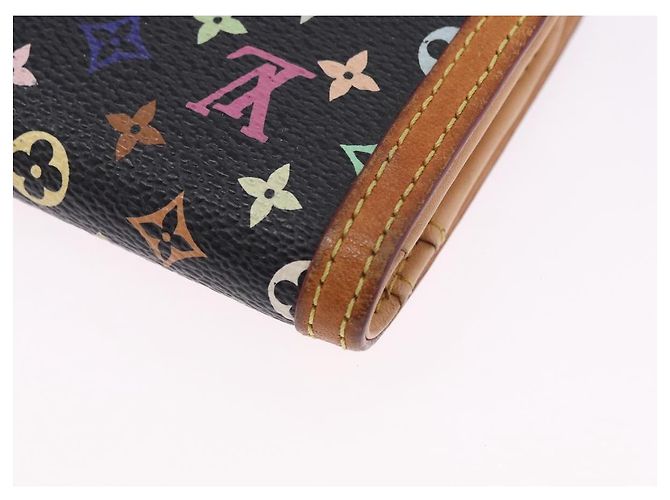 LOUIS VUITTON Monogram Multicolor Portefeuille Viennois Black M92988 Auth 203092 - vista 16