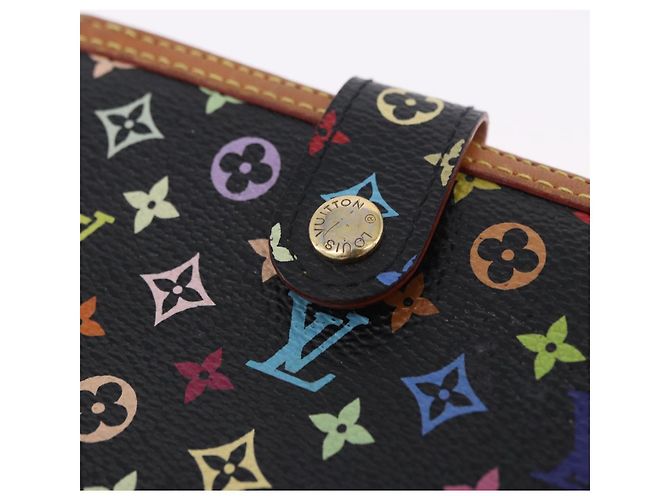 LOUIS VUITTON Monogram Multicolor Portefeuille Viennois Black M92988 Auth 203092 - vista 18