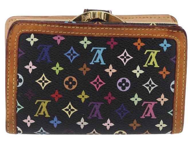 LOUIS VUITTON Monogram Multicolor Portefeuille Viennois Black M92988 Auth 203092 - vista 2
