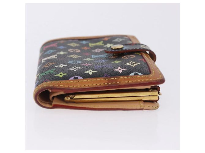 LOUIS VUITTON Monogram Multicolor Portefeuille Viennois Black M92988 Auth 203092 - vista 3