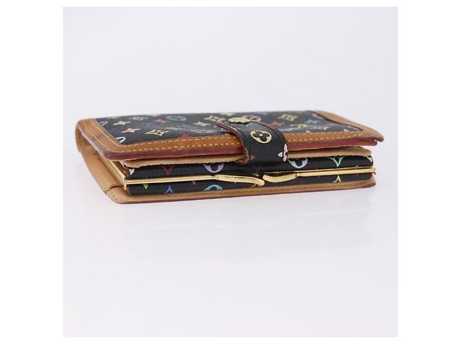 LOUIS VUITTON Monogram Multicolor Portefeuille Viennois Black M92988 Auth 203092 - vista 6