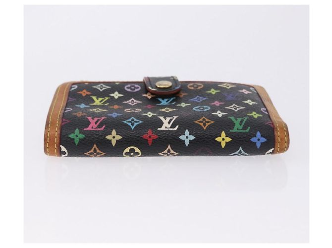 LOUIS VUITTON Monogram Multicolor Portefeuille Viennois Black M92988 Auth 203092 - vista 7