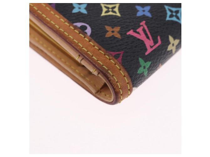 LOUIS VUITTON Monogram Multicolor Portefeuille Viennois Black M92988 Auth 203092 - vista 8