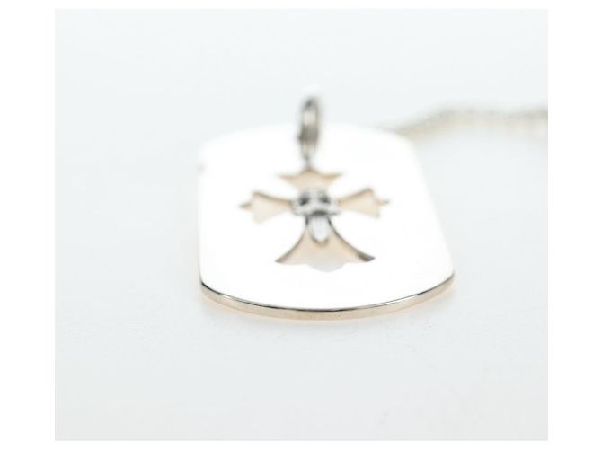 Collana Dog Tag Large Flare Dagger Chrome Hearts metallo Silver Auth mr2895SAM Argento - vista 12