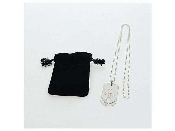 Collana Dog Tag Large Flare Dagger Chrome Hearts metallo Silver Auth mr2895SAM Argento - vista 14
