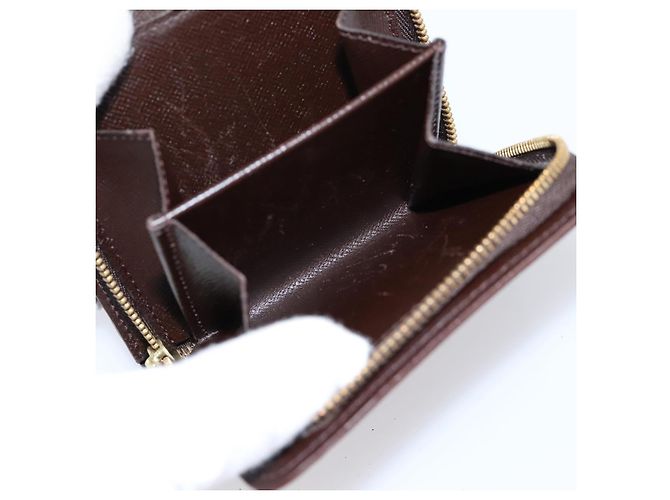 LOUIS VUITTON Damier Ebene Compact Zip Bifold Wallet N61668 LV Auth 202835 - vista 12