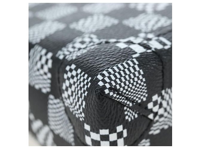 Borsa LOUIS VUITTON Damier Distorted Steamer XS Bag Black N60453 LV Auth 197245SM Nero - vista 15