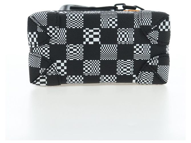 Borsa LOUIS VUITTON Damier Distorted Steamer XS Bag Black N60453 LV Auth 197245SM Nero - vista 5
