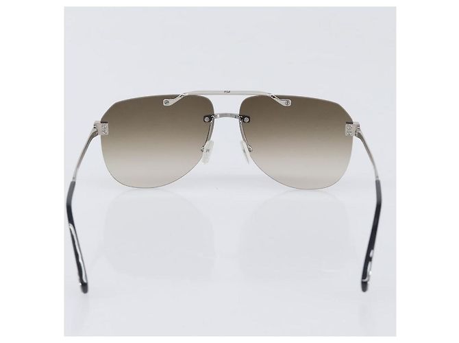 FENDI randlose Sonnenbrille Metall Black Auth BA15677M Schwarz - Ansicht 3