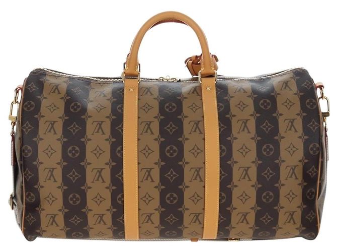 Borsa LOUIS VUITTON HUMAN MADE NIGO Keepall Bandouliere 50 M45967 LV Auth 202900SM Monogramma - vista 2