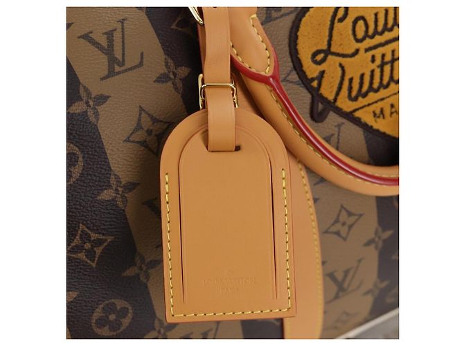 Borsa LOUIS VUITTON HUMAN MADE NIGO Keepall Bandouliere 50 M45967 LV Auth 202900SM Monogramma - vista 21