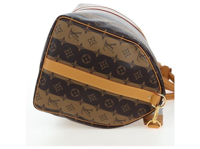 Borsa LOUIS VUITTON HUMAN MADE NIGO Keepall Bandouliere 50 M45967 LV Auth 202900SM Monogramma - vista 4