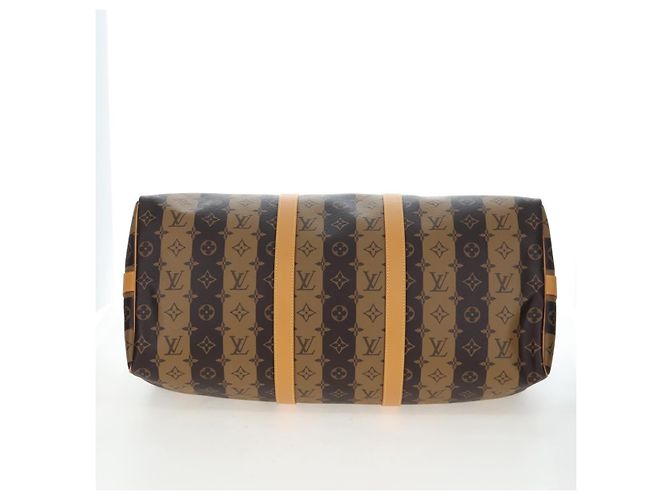 Borsa LOUIS VUITTON HUMAN MADE NIGO Keepall Bandouliere 50 M45967 LV Auth 202900SM Monogramma - vista 5