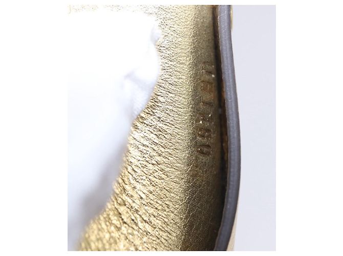 LOUIS VUITTON Monogram Pocrayon Gaston Pen Case Gold LV Auth 202723A Dorado Monograma - vista 12