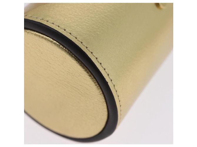 LOUIS VUITTON Monogram Pocrayon Gaston Pen Case Gold LV Auth 202723A Dorado Monograma - vista 16