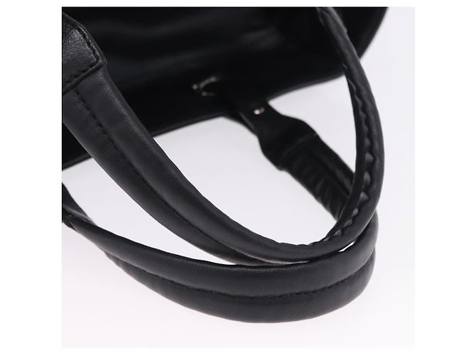 Borsa a mano CHANEL Paris Biarritz PVC Canvas Black Silver CC Auth 202681V Nero Argento - vista 7