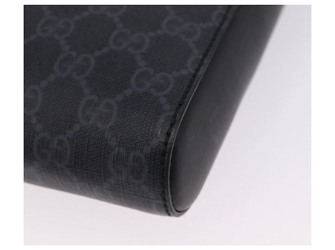 Borsa a tracolla GUCCI GG Supreme Sherry Line PVC Nero Argento 547751 Auth 203212M - vista 15