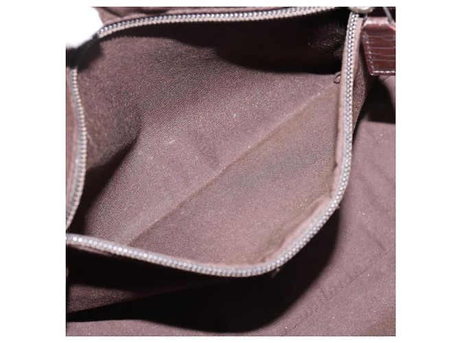 Borsa Tote GUCCI GG Supreme PVC Beige Silver 141976 Auth 202691 Argento - vista 21