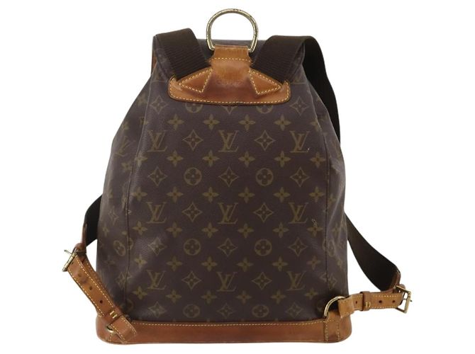 Zaino LOUIS VUITTON Monogram Montsouris GM M51135 LV Auth 198914 Monogramma - vista 2
