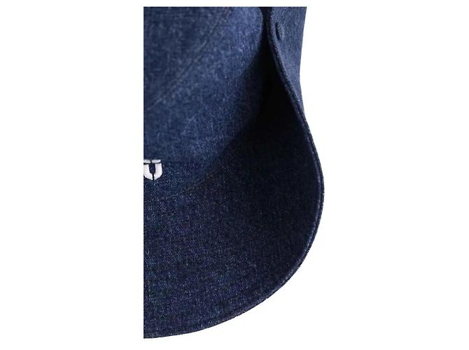 Cappello Panama Miu Miu blu navy cotone - vista 2