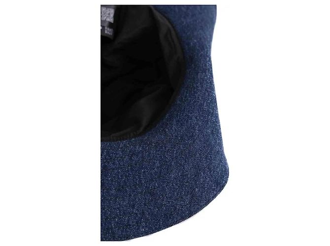 Cappello Panama Miu Miu blu navy cotone - vista 4