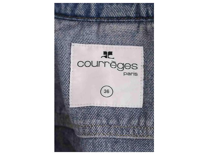 Casaco Courreges de algodão azul - vista 5