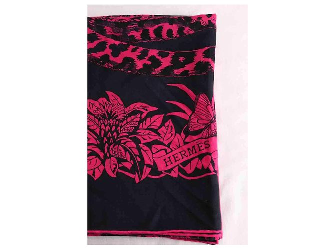 Hermès Kaschmir Schal Rosa Pink - Ansicht 2