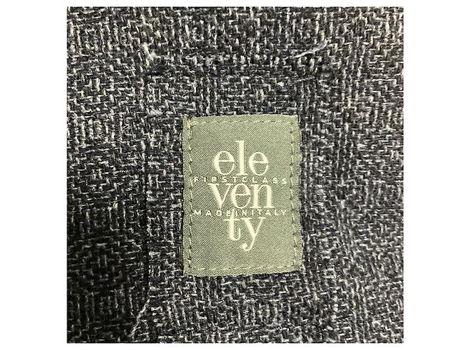 Autre Marque Eleventy Navy Blue Wool Tweed Blazer - view 4