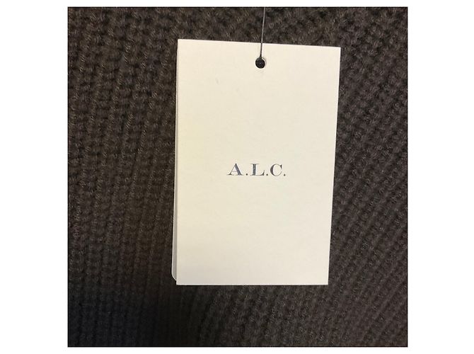 A.L.C. Lennox bestickter Merino-Wollstrickpullover in Braun - Ansicht 5