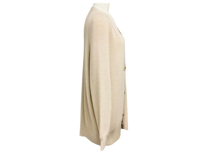 Akris Punto Beige Strickcardigan aus Kaschmir und Wolle - Ansicht 2