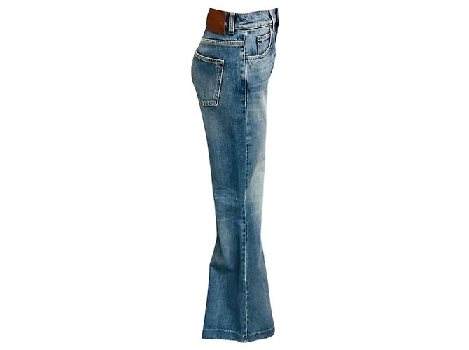 Alexander Mcqueen Vaqueros Bootcut de Tiro Alto en Denim Azul McQueen - vista 2