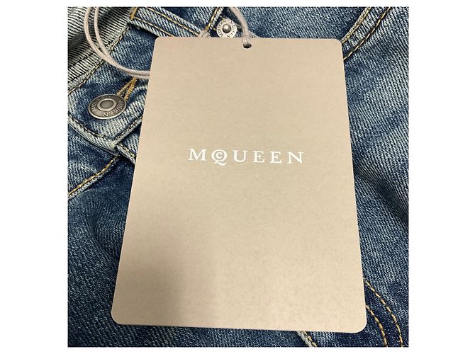 Alexander Mcqueen Vaqueros Bootcut de Tiro Alto en Denim Azul McQueen - vista 6