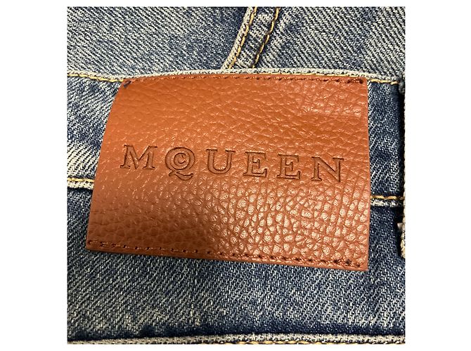 Alexander Mcqueen Vaqueros Bootcut de Tiro Alto en Denim Azul McQueen - vista 7