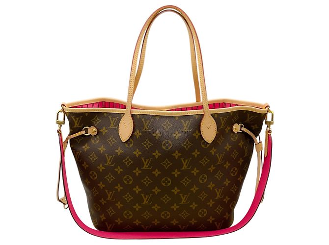 Louis Vuitton Monogram / Pink Reversible Bandouliere MM Tote Marrone - vista 10