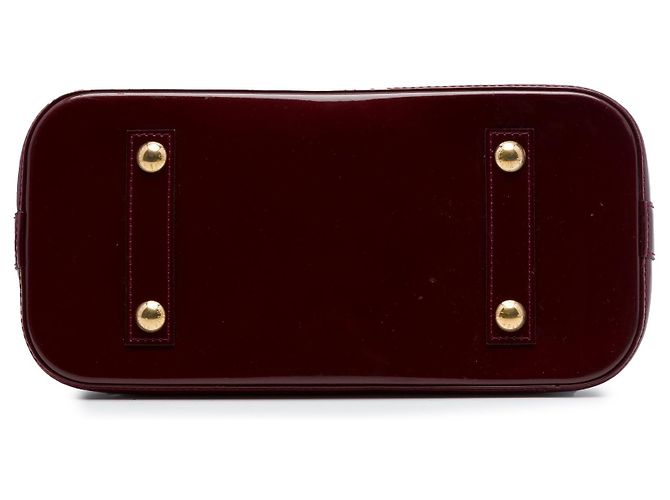 Borsa a mano Louis Vuitton Alma PM Monogram Vernis rossa Rosso - vista 3